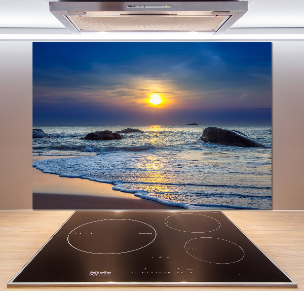 Cooker splashback Sunset sea