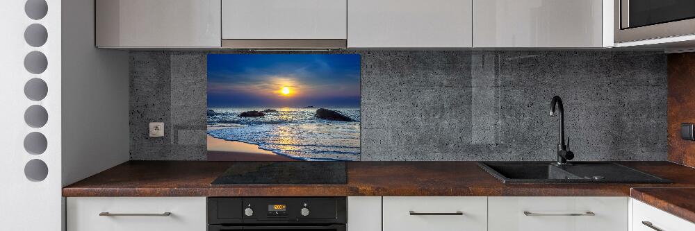 Cooker splashback Sunset sea