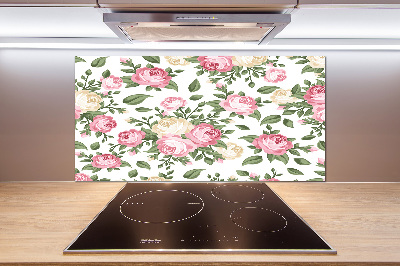 Cooker splashback Roses