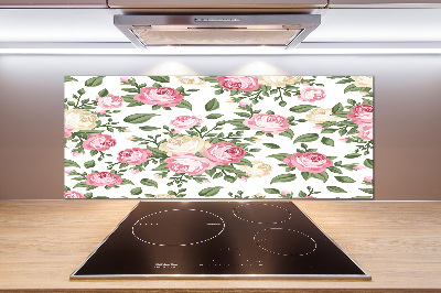 Cooker splashback Roses