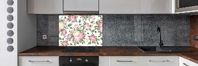 Cooker splashback Roses