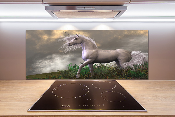 Kitchen splashback Gray unicorn