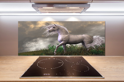 Kitchen splashback Gray unicorn