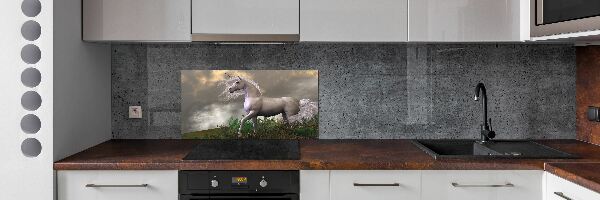 Kitchen splashback Gray unicorn