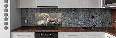 Kitchen splashback Gray unicorn