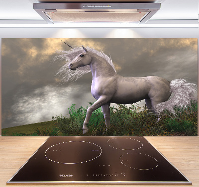 Kitchen splashback Gray unicorn