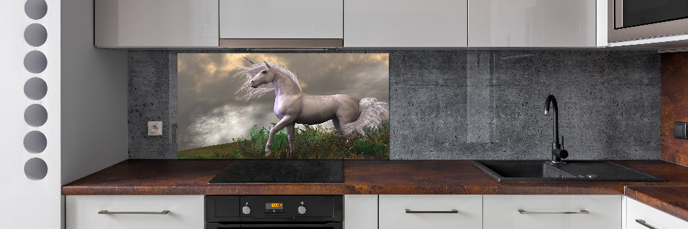 Kitchen splashback Gray unicorn