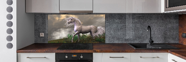 Kitchen splashback Gray unicorn