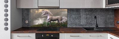 Kitchen splashback Gray unicorn