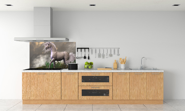 Kitchen splashback Gray unicorn