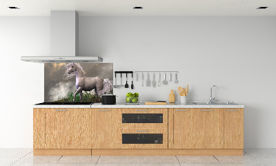 Kitchen splashback Gray unicorn