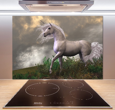 Kitchen splashback Gray unicorn