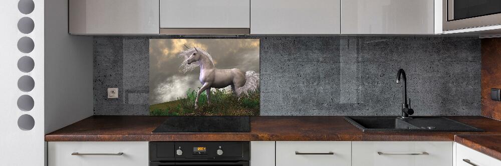 Kitchen splashback Gray unicorn