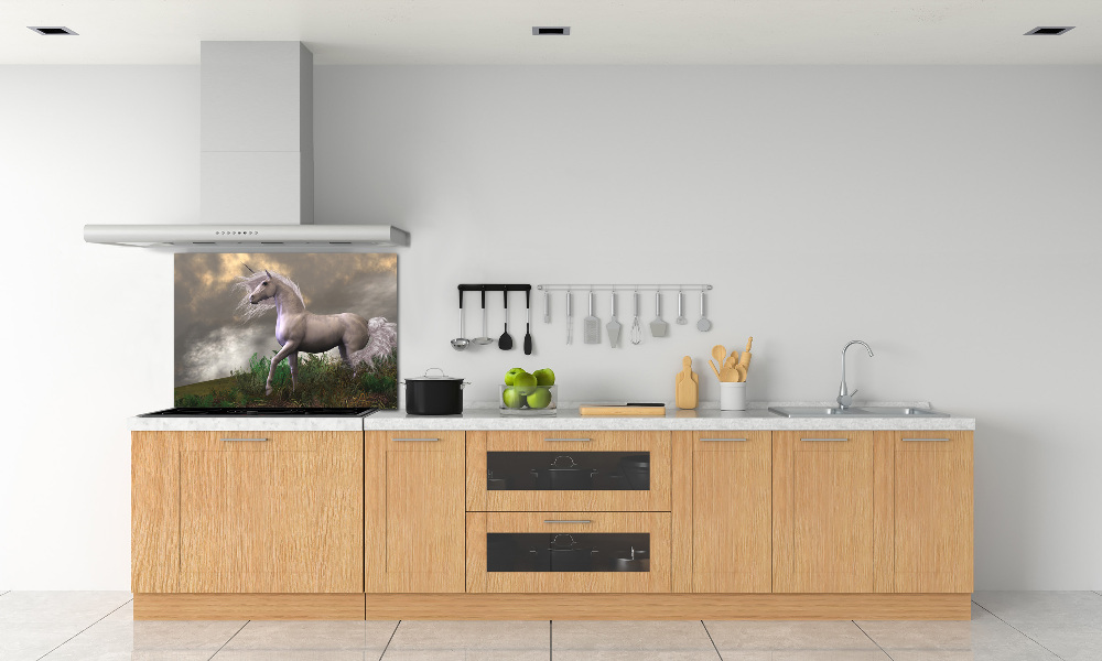 Kitchen splashback Gray unicorn