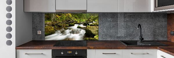 Cooker splashback The stream of Olczyski