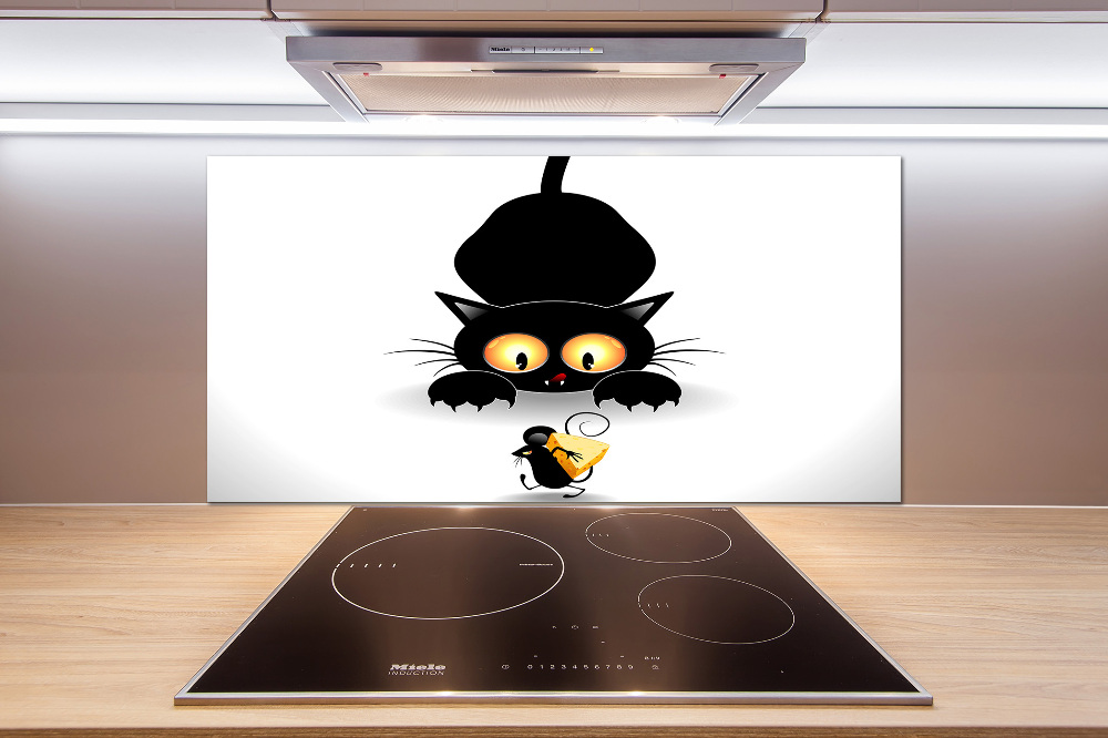 Kitchen splashback Cat and mouse