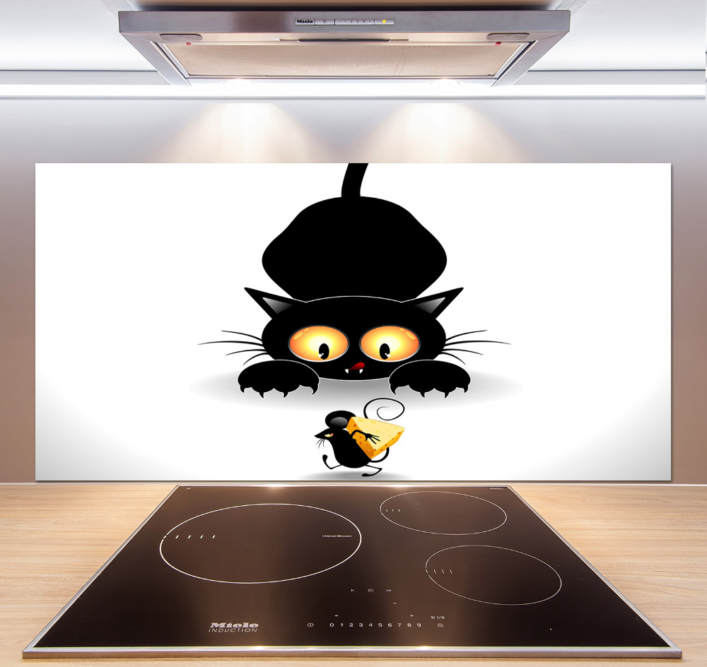 Kitchen splashback Cat and mouse