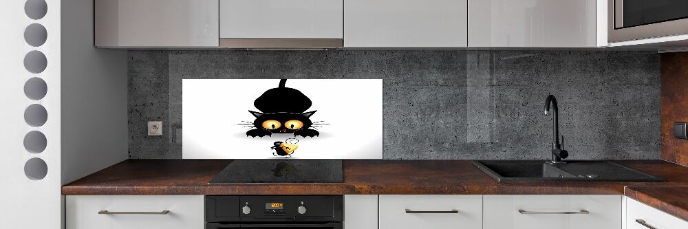 Kitchen splashback Cat and mouse