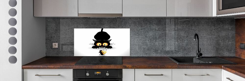 Kitchen splashback Cat and mouse