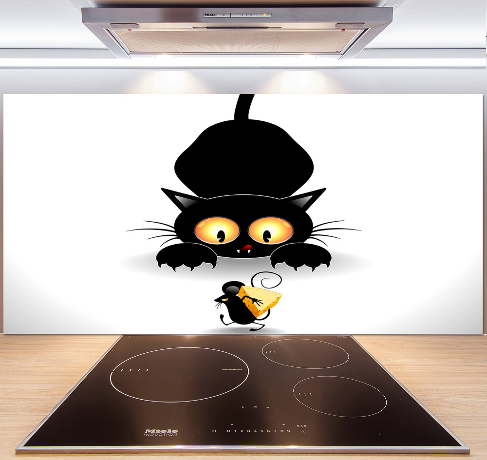 Kitchen splashback Cat and mouse