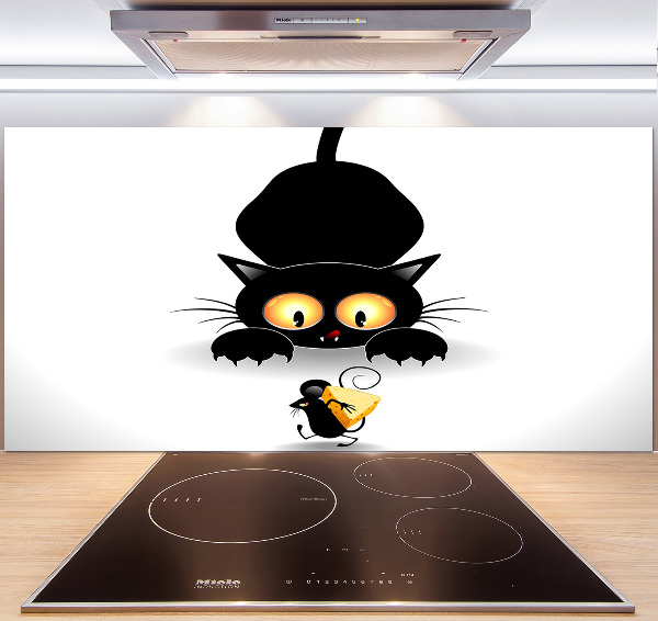 Kitchen splashback Cat and mouse