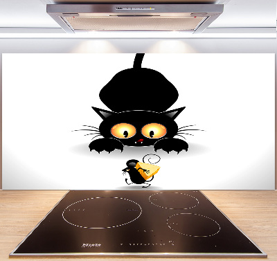 Kitchen splashback Cat and mouse