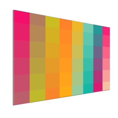 Cooker splashback Colorful squares