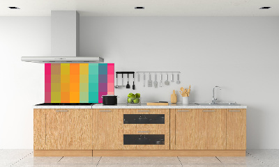 Cooker splashback Colorful squares