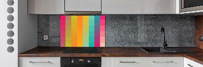 Cooker splashback Colorful squares