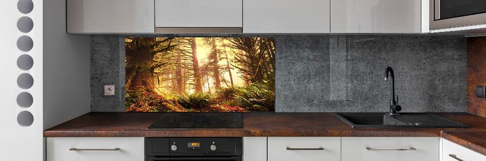 Cooker splashback the rainforest