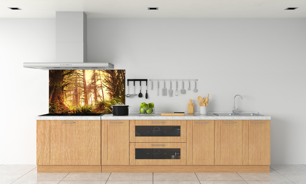 Cooker splashback the rainforest