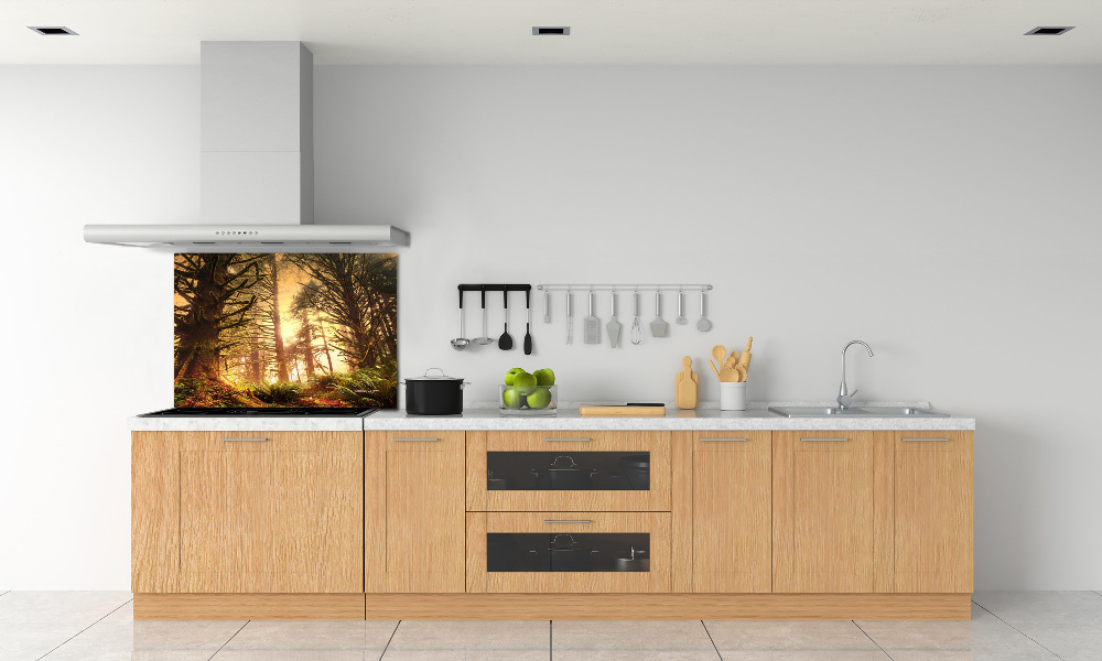 Cooker splashback the rainforest