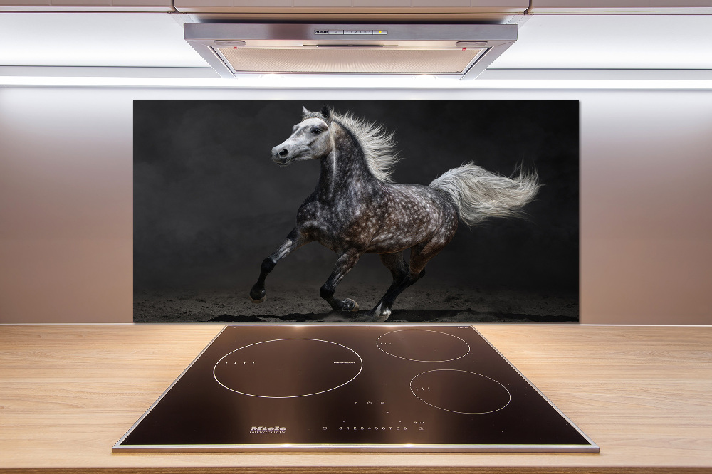 Kitchen splashback Gray Arabian horse