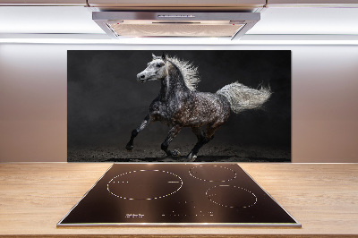 Kitchen splashback Gray Arabian horse