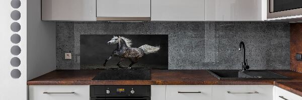 Kitchen splashback Gray Arabian horse