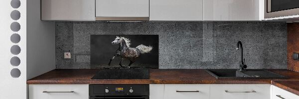 Kitchen splashback Gray Arabian horse