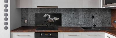 Kitchen splashback Gray Arabian horse