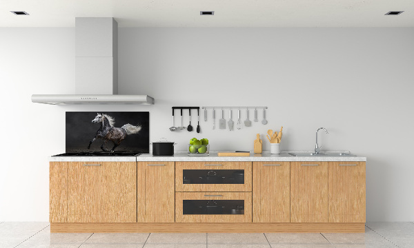 Kitchen splashback Gray Arabian horse