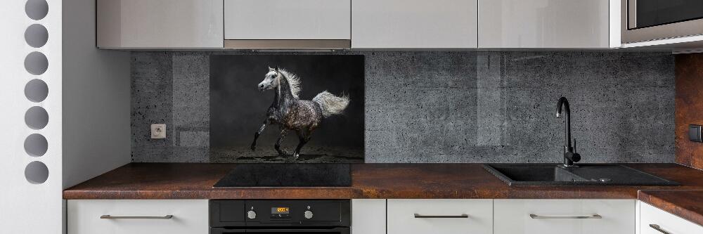 Kitchen splashback Gray Arabian horse