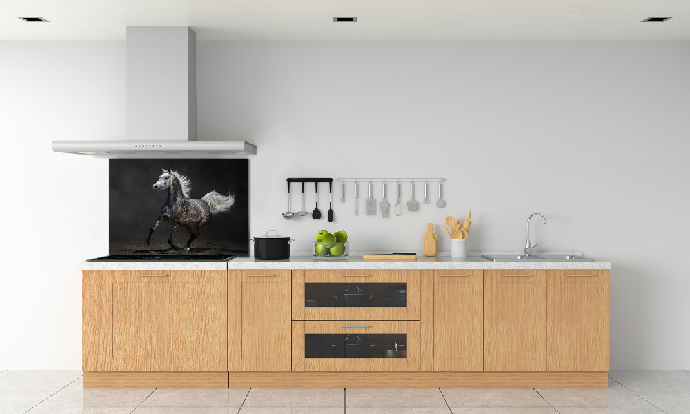 Kitchen splashback Gray Arabian horse