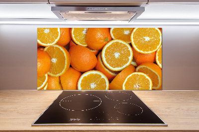 Cooker splashback Half of Orange