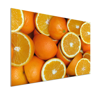 Cooker splashback Half of Orange