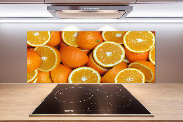 Cooker splashback Half of Orange