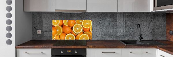 Cooker splashback Half of Orange