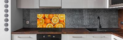 Cooker splashback Half of Orange