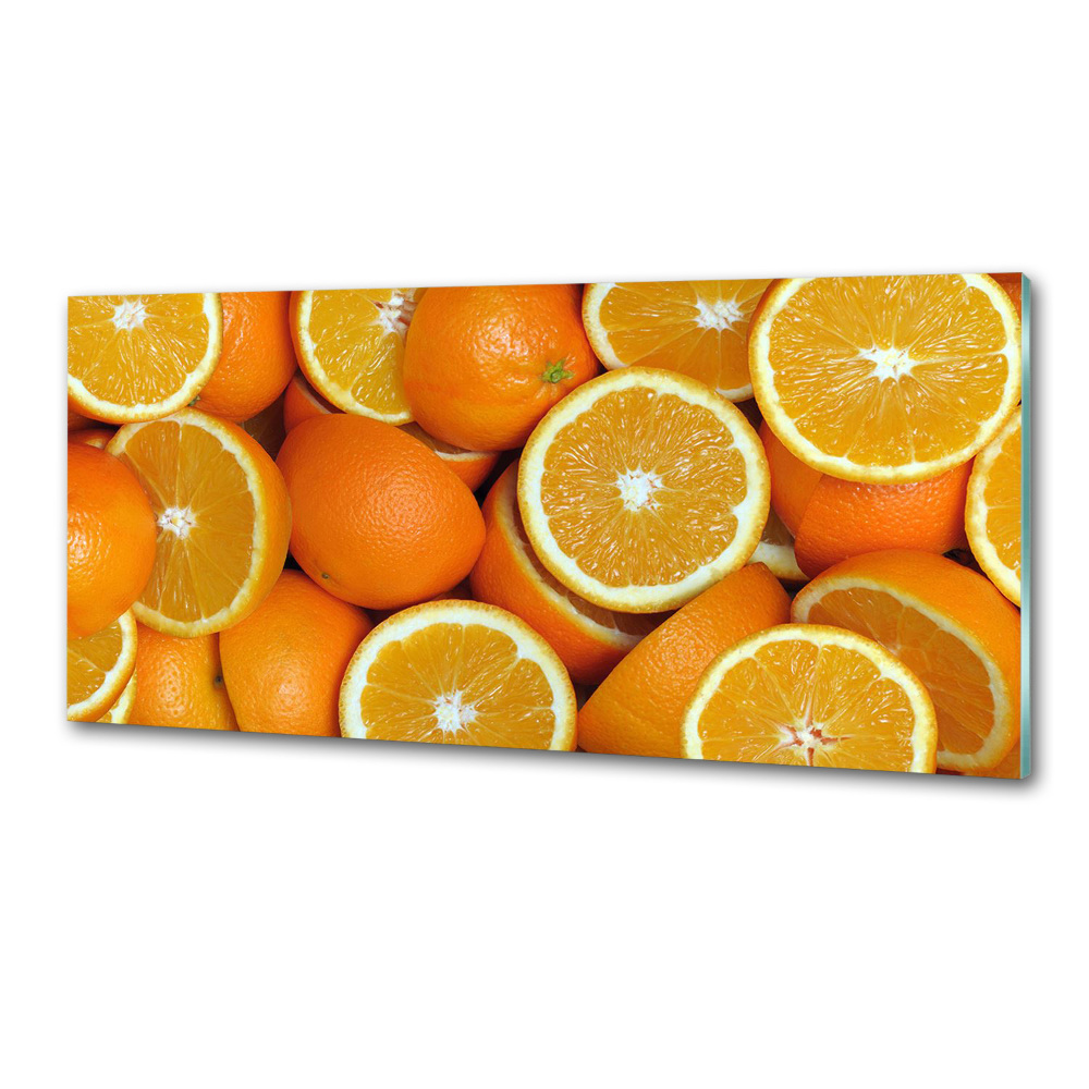 Cooker splashback Half of Orange