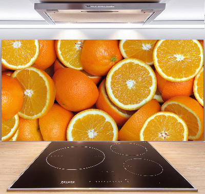 Cooker splashback Half of Orange