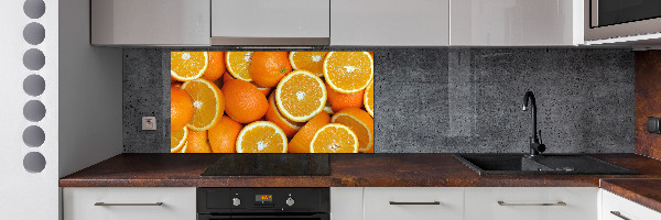 Cooker splashback Half of Orange