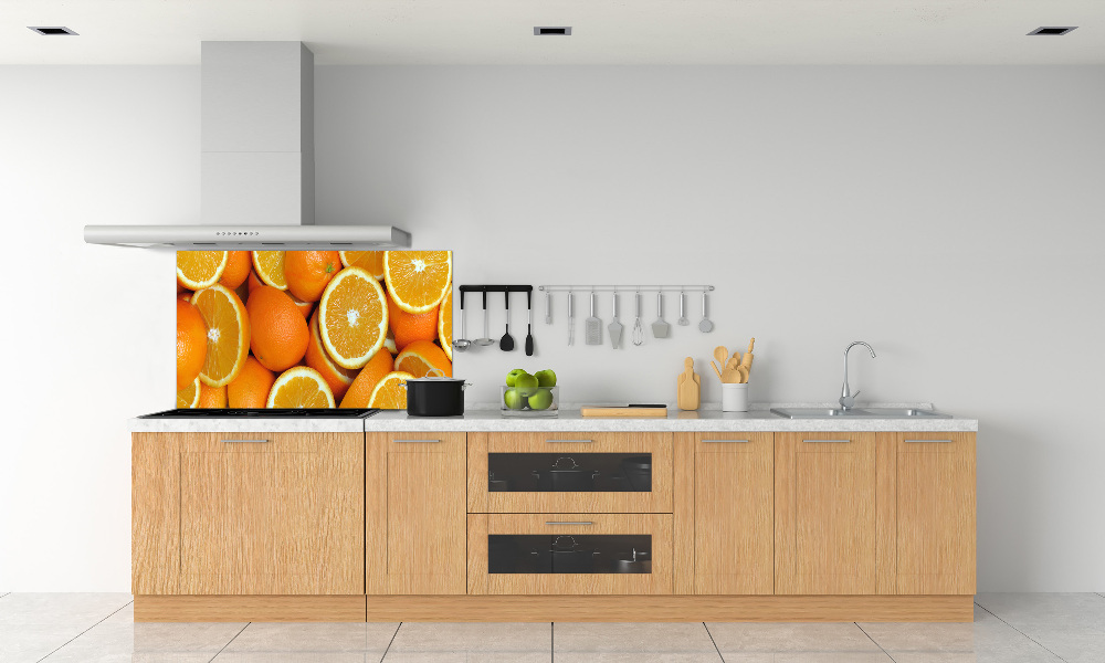 Cooker splashback Half of Orange