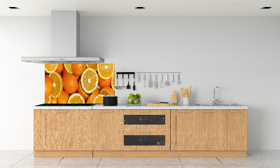 Cooker splashback Half of Orange